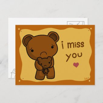 I Miss You Postcard | Zazzle