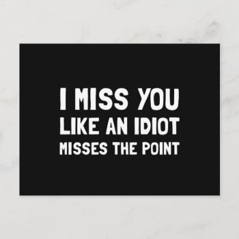 I Miss You Postcard by Spot_Of_Tees at Zazzle