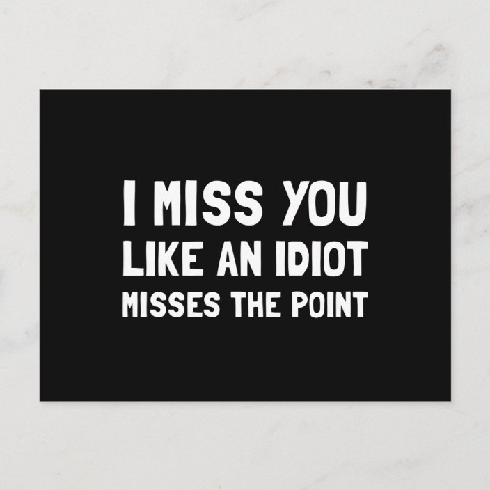 I Miss You Postcard | Zazzle.com