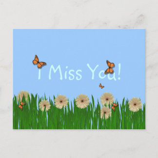 I Miss You Postcard