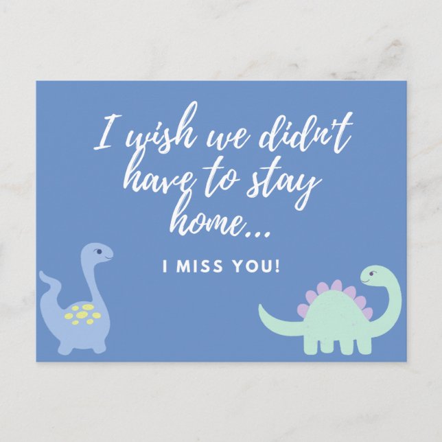 I Miss You Postcard (Front)