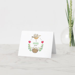 I Miss You Teacher Letterpress Thank You Card
