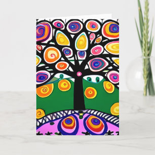 I Miss You Whimsical Art Card