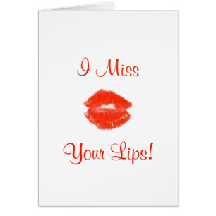 I Miss Your Lips! Red 4Kelly Cards