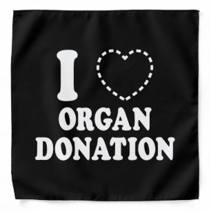 I {MISSING HEART} ORGAN DONATION BANDANA