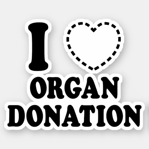 I MISSING HEART ORGAN DONATION STICKER