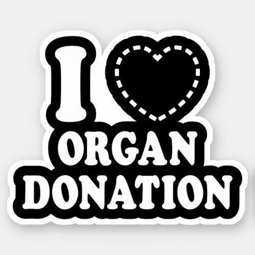 I MISSING HEART ORGAN DONATION STICKER