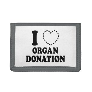 I {MISSING HEART} ORGAN DONATION TRIFOLD WALLET