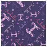 I monogram and personalized name Isabella fabric