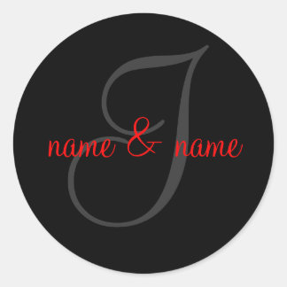 I monogram label