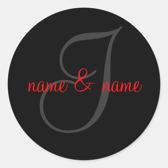 I monogram label (Front)