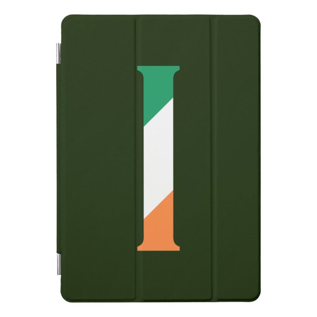 I Monogram overlaid on Irish Flag ipacnt iPad Pro Cover (Front)