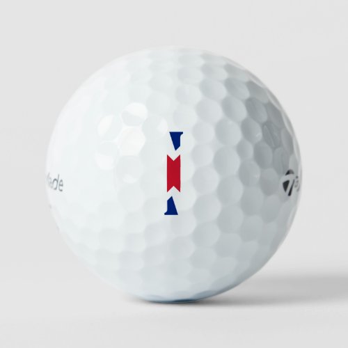 I Monogram overlaid on Union Jack Flag tmtp5 gbcnt Golf Balls