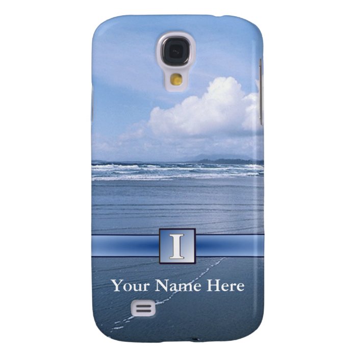 I – Monogram – Spectacular Ocean Waves and Beach Samsung Galaxy S4 Case