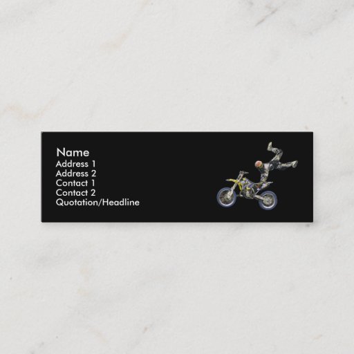 Customizable i moto too business card