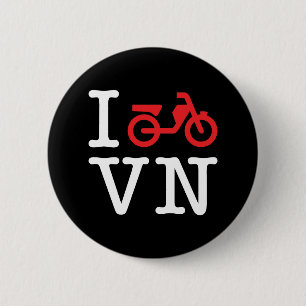 I Motorbike Vietnam Button