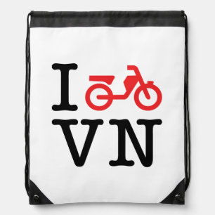 I Motorbike Vietnam Drawstring Bag