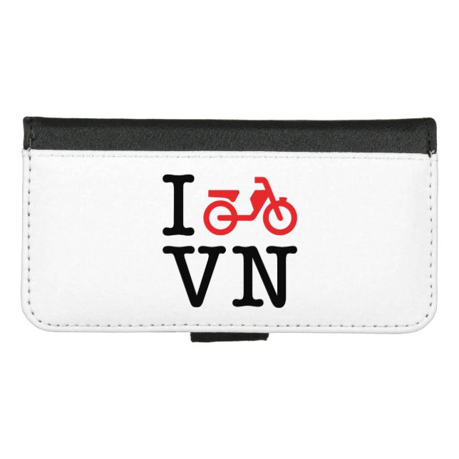 I Motorbike Vietnam iPhone Wallet Case (Front (Horizontal))