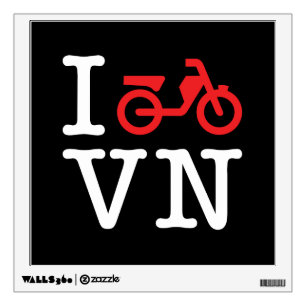 I Motorbike Vietnam Wall Decal