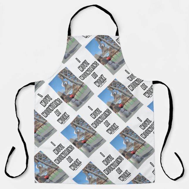 I Move Mountains At Work Software Developer Apron (Front)