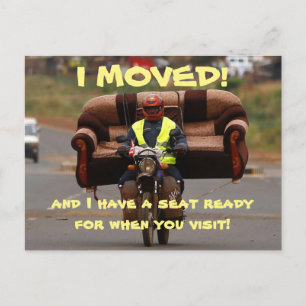 I Moved Change Of Address Postcard