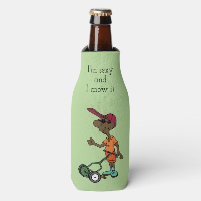 I Mow It Bottle Cooler (Bottle Front)