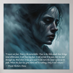 "I must not fear." Dune Poster