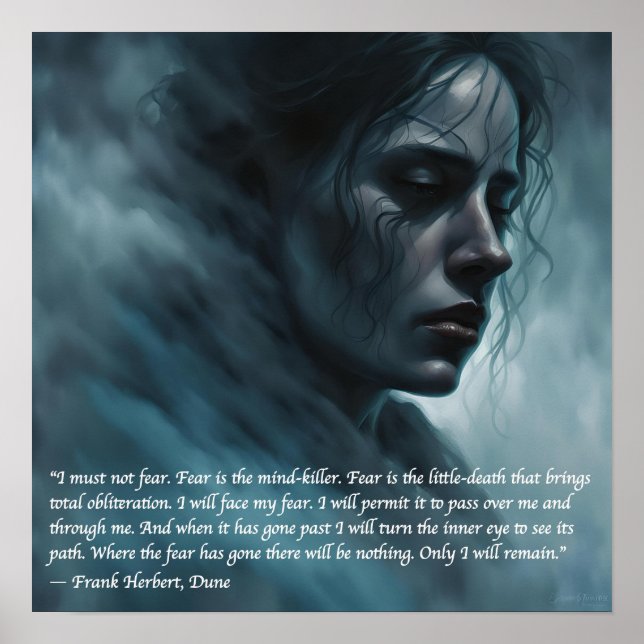 "I must not fear." Dune  Poster (Front)