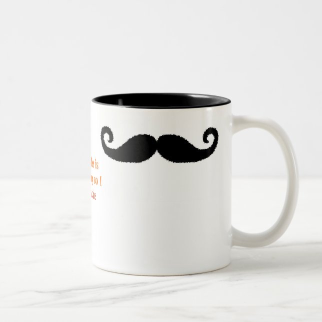 I Mustache... Two-Tone Coffee Mug (Right)