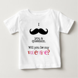i mustache you a question baby T-Shirt