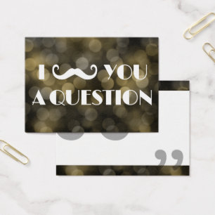 I Mustache You A Question Bokeh Lights
