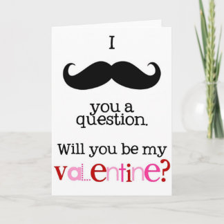 i mustache you a question card
