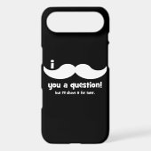 I mustache you a question Case-Mate iPhone case (Back)