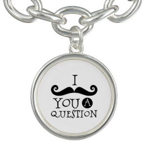 I Mustache You A Question Charm Bracelet