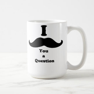I Mustache You A Question Coffee Mug