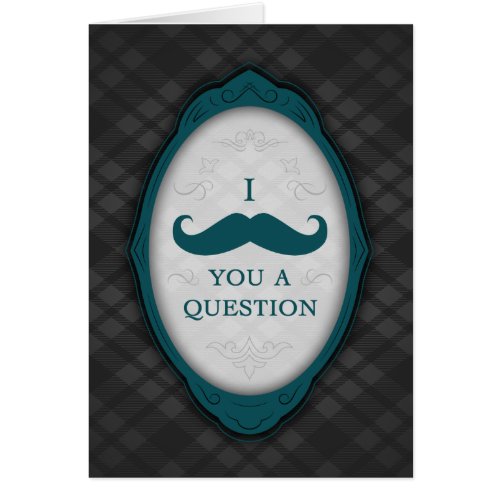 I Mustache You A Question Elegant Frame