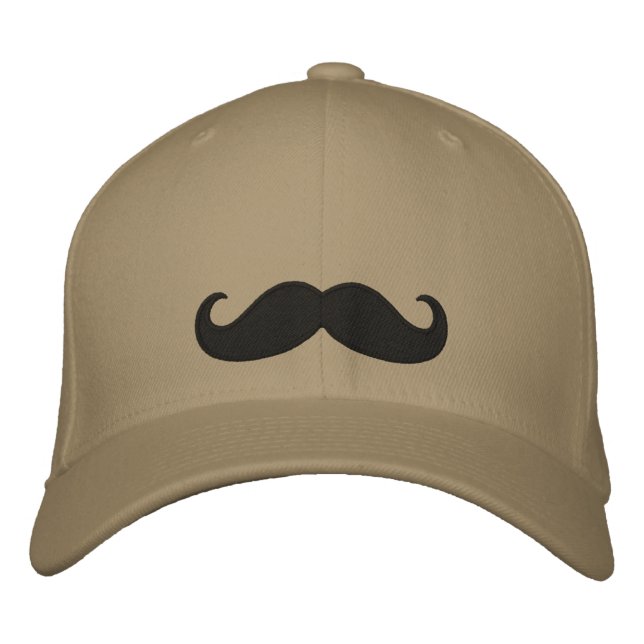 i mustache you a question embroidered baseball cap (Front)