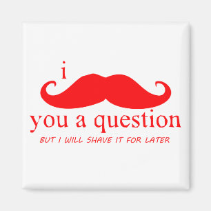 I Mustache You A Question Magnet