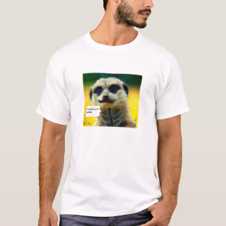 I Mustache You a Question Meerkat Tshirt Mens