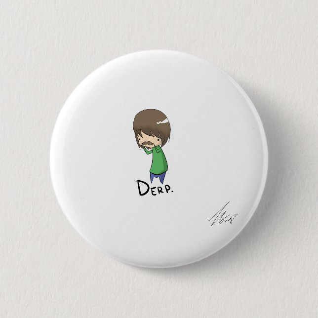 i mustache you a question pinback button (Front)