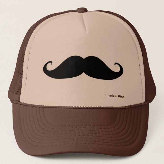 I Mustache you a question stache Trucker Hat (Front)