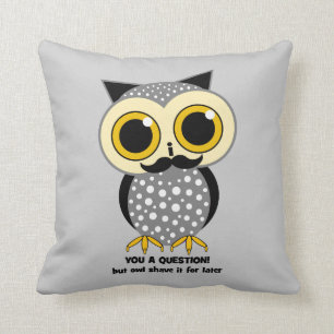 I mustache you a question throw pillow