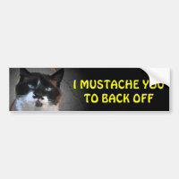 I Mustache You to Back Off (larger font)