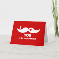 I mustache you to be my valentine!