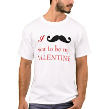 I mustache you to be my Valentine t-shirt