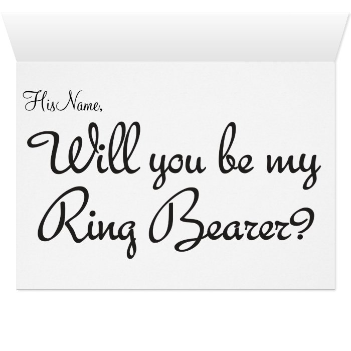 I Mustache You, Will You Be My Ring Bearer? Greeting Card