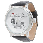 I ❤ my Cavalier King Charles Spaniel unique! Watch (Angled)