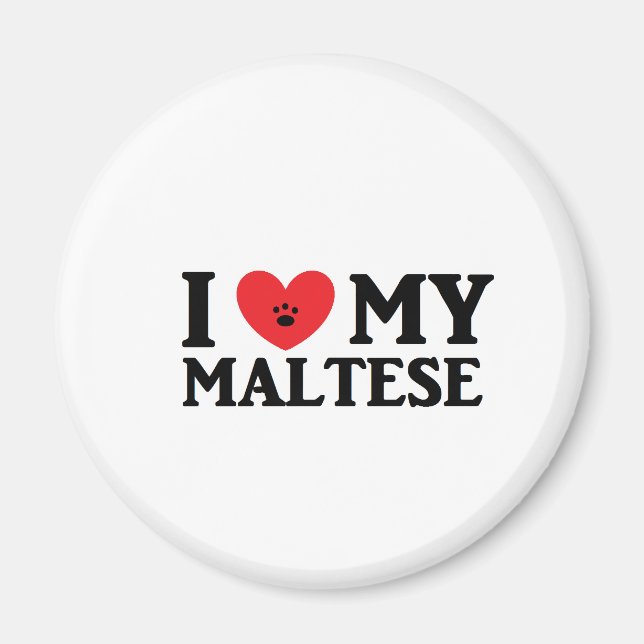 I ♥ My Maltese Magnet (Front)
