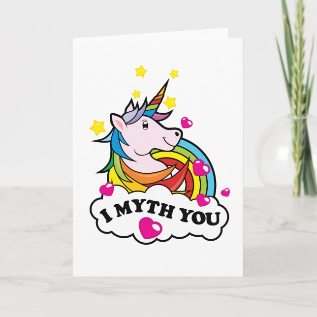 I Myth You Card (Front)