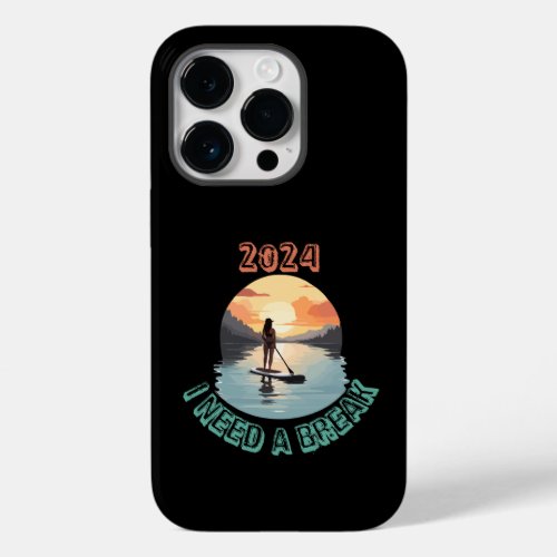 I need a break and relax on Stand Up Paddle board Case_Mate iPhone 14 Pro Case
